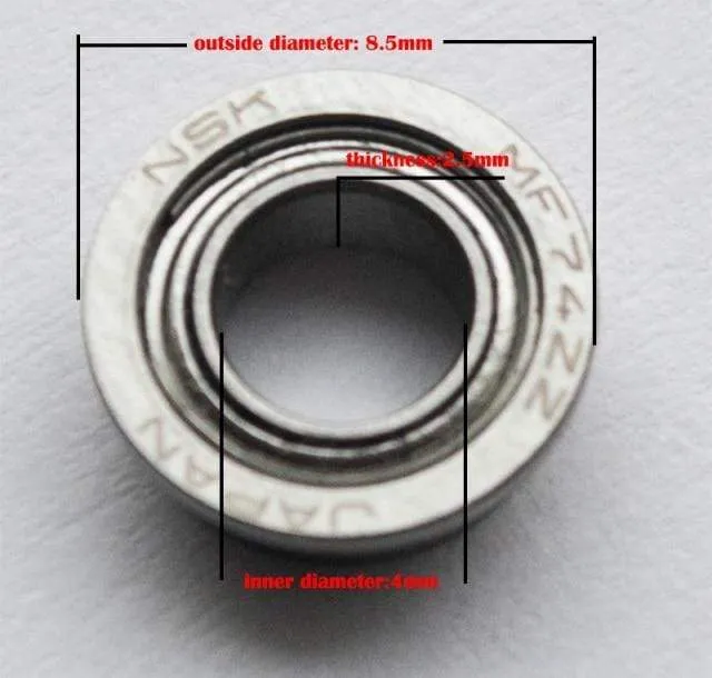 BassLegend - 1 set Fishing SIC Line Thread Guide Roller  ball bearing For Spinner Reel