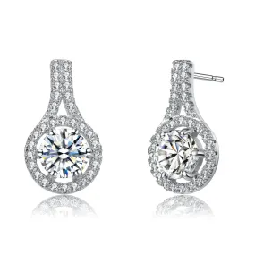Constance Teardrop Loop Stud Earrings
