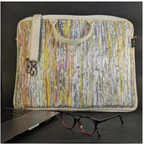 Executive bag | Shoulder Strap | Chain | Double Pocket inside | Recycled from waste plastic bags