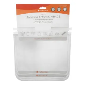 Full Circle Home Ziptuck Reusable Sandwich Bags - 2 ct (Pack of 6)