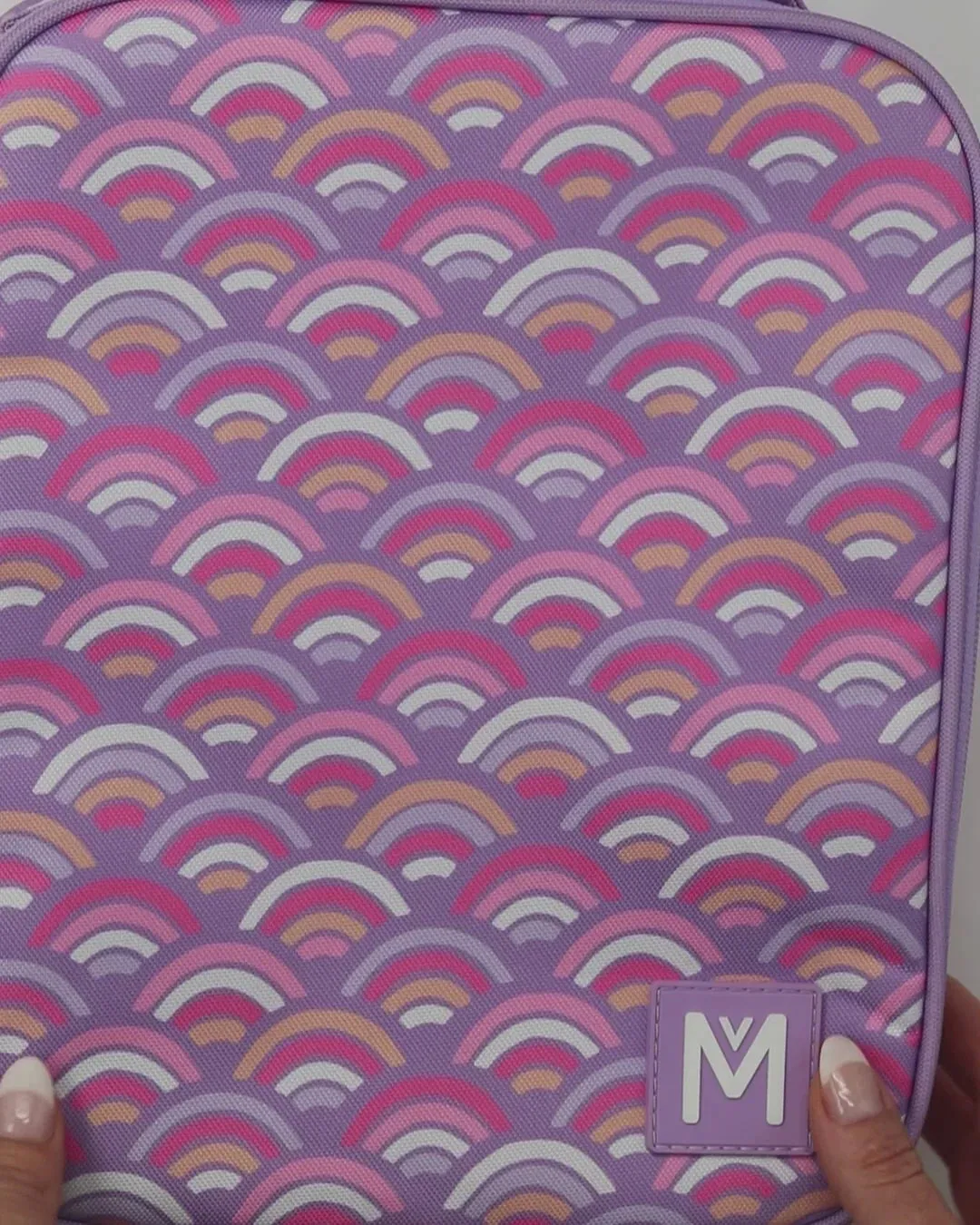 MontiiCo Insulated Lunch Bag Rainbow Roller