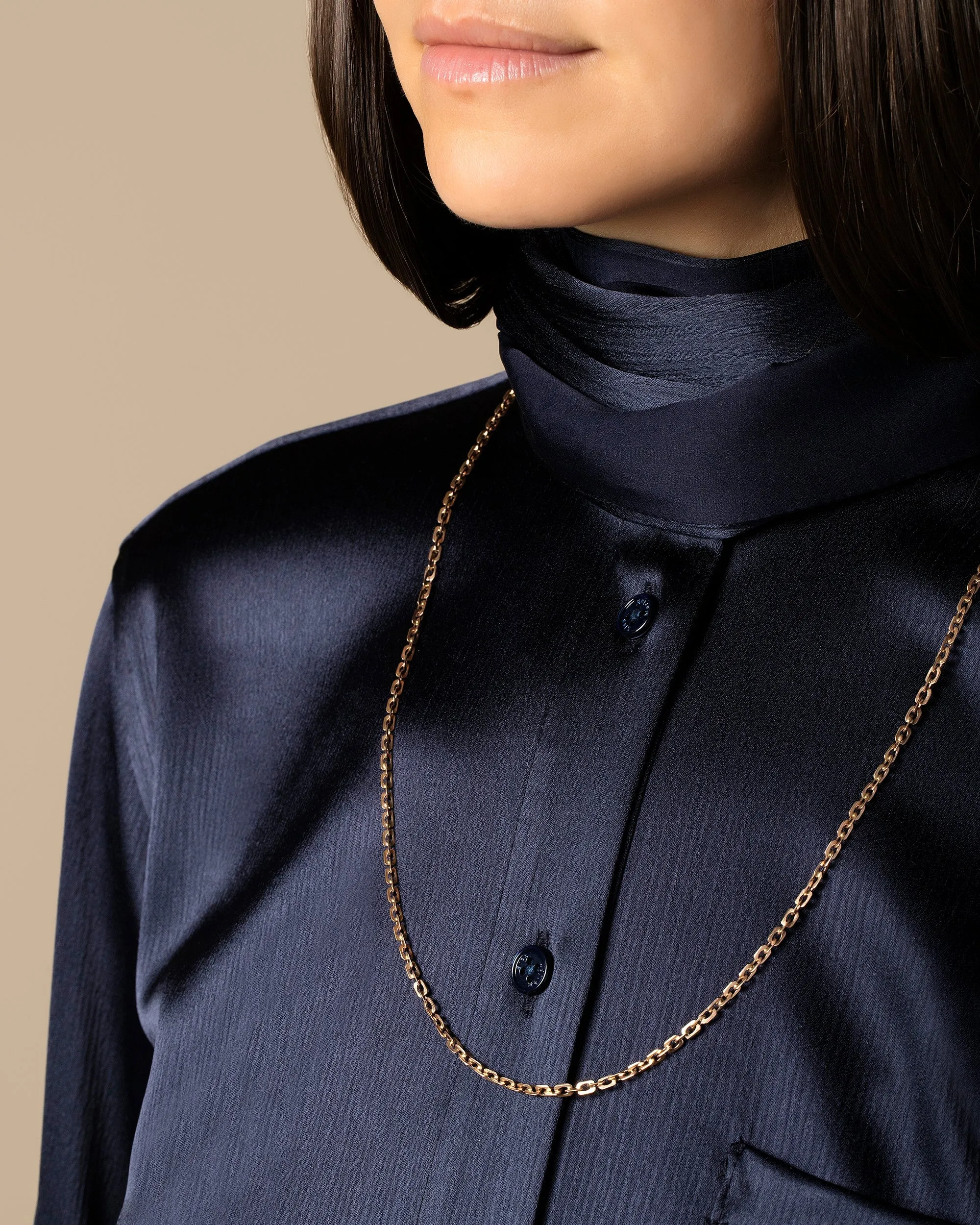 Oval Box Chain Necklace