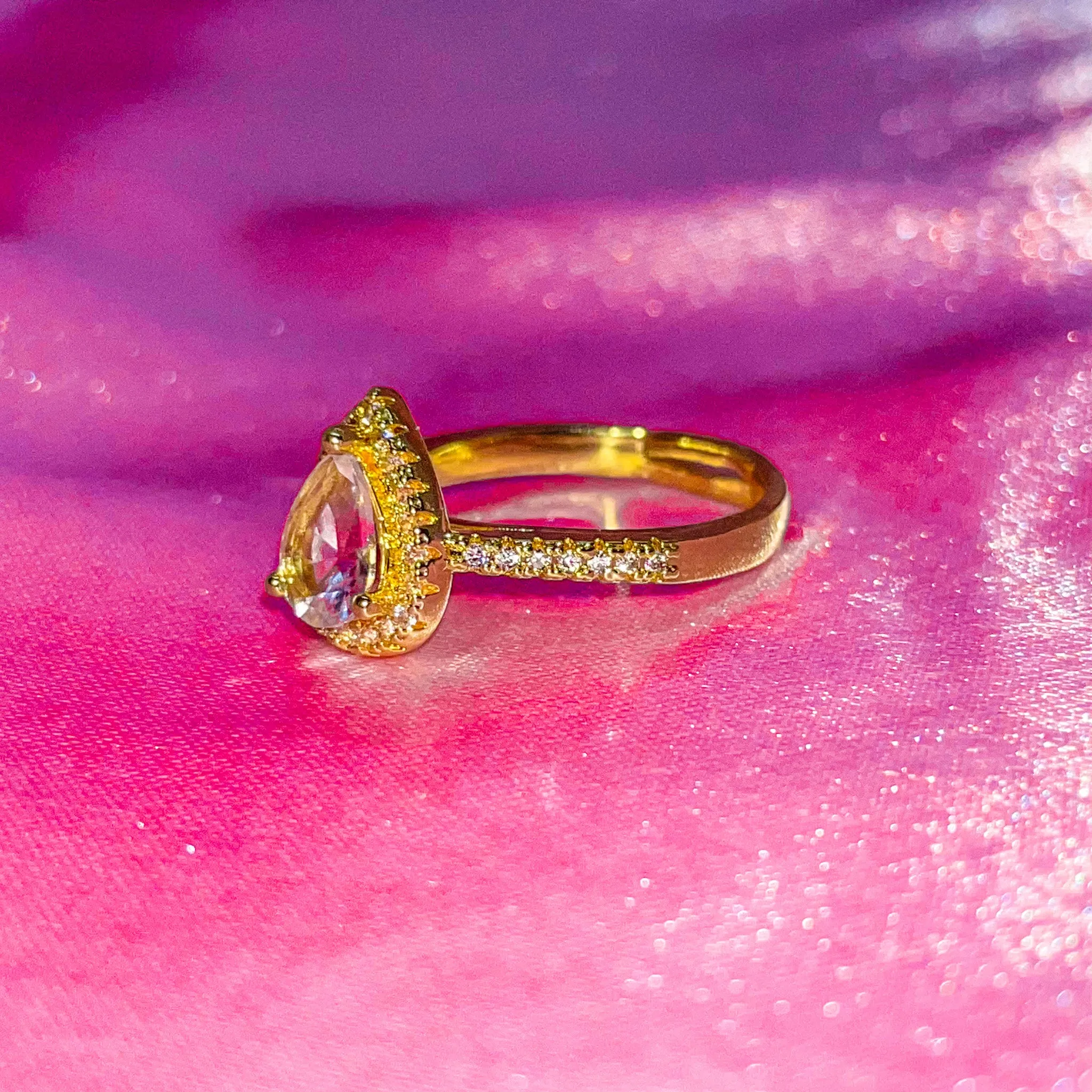 Small Almond Ring Adjustable